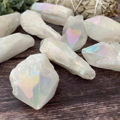 1-4" Raw Angel Aura Quartz Point