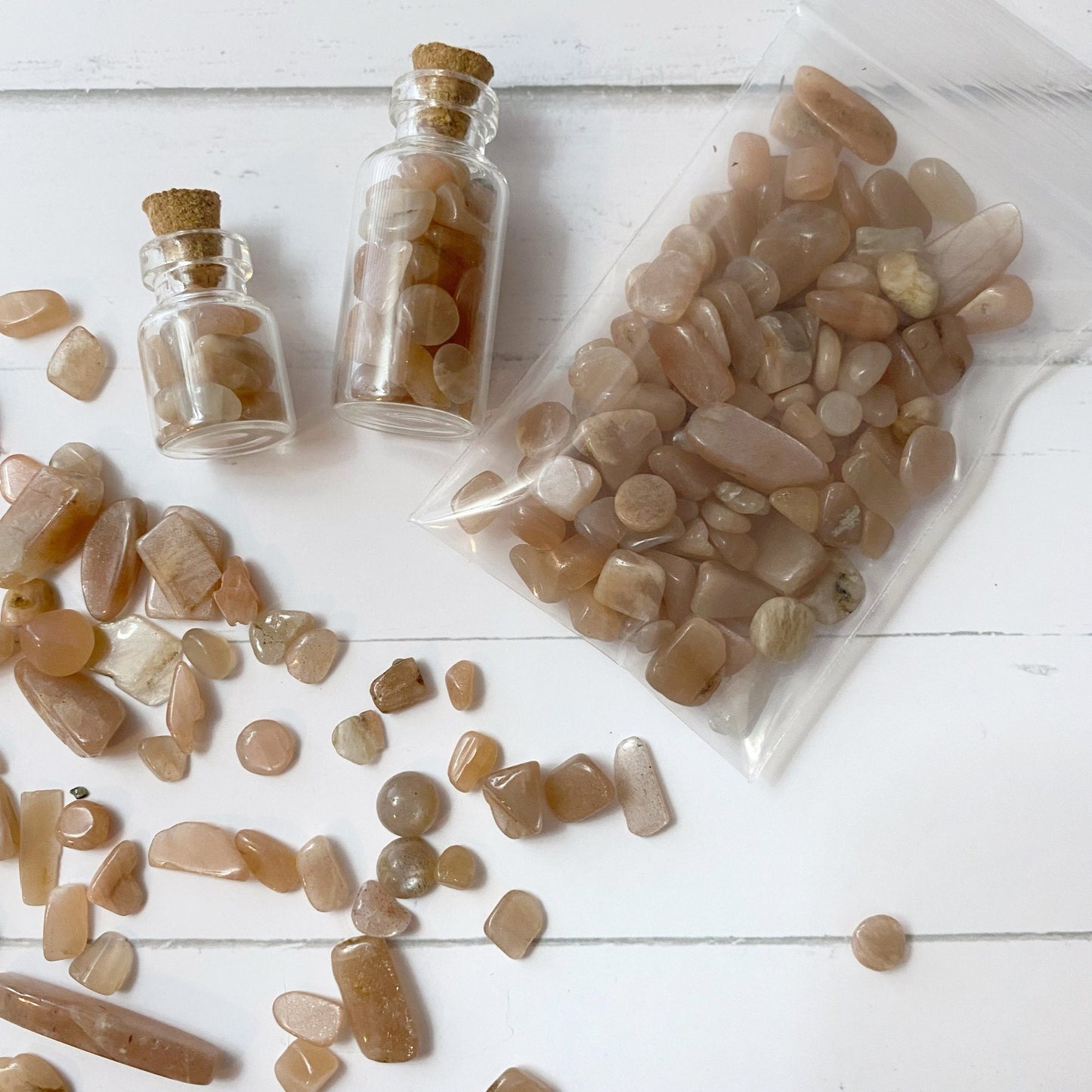 Peach Moonstone Crystal Chips