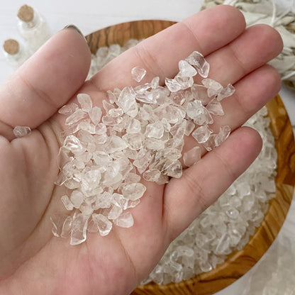 Clear Quartz Crystal Chips