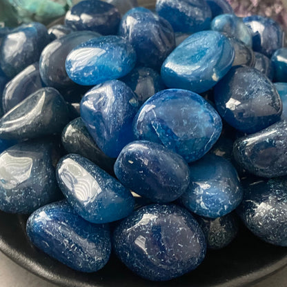 Blue Onyx Tumbled Stones