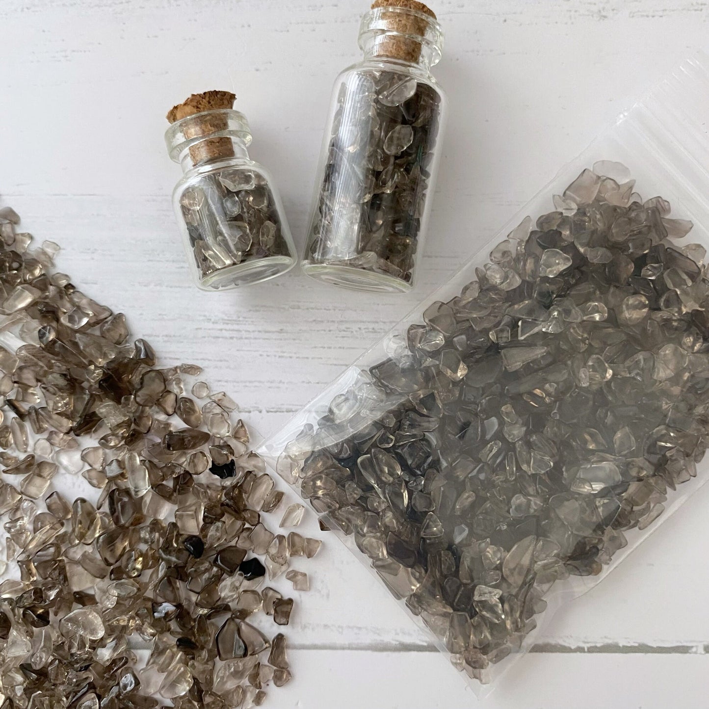 Smoky Quartz Crystal Chips