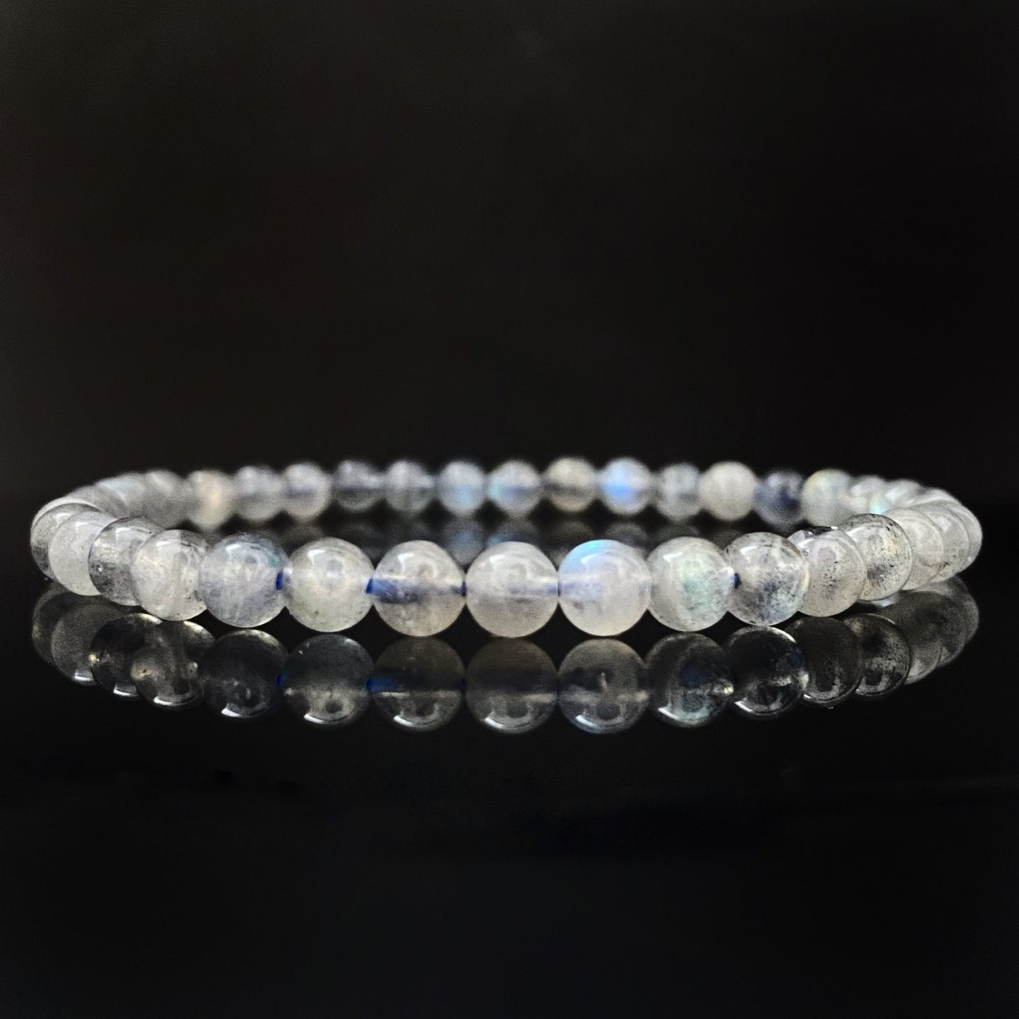 4mm Labradorite Beaded Bracelet