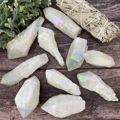 1-4" Raw Angel Aura Quartz Point