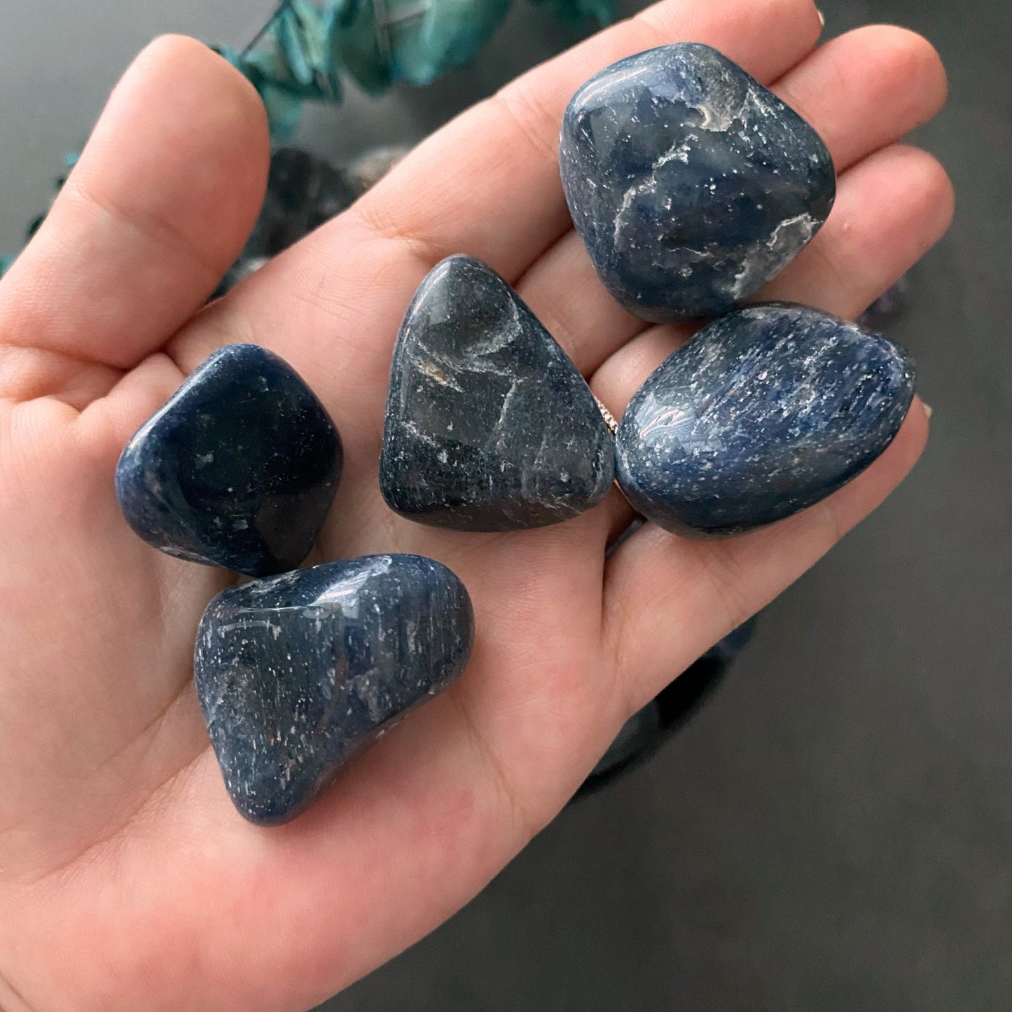 Sapphire Blue Aventurine Tumbled Stones