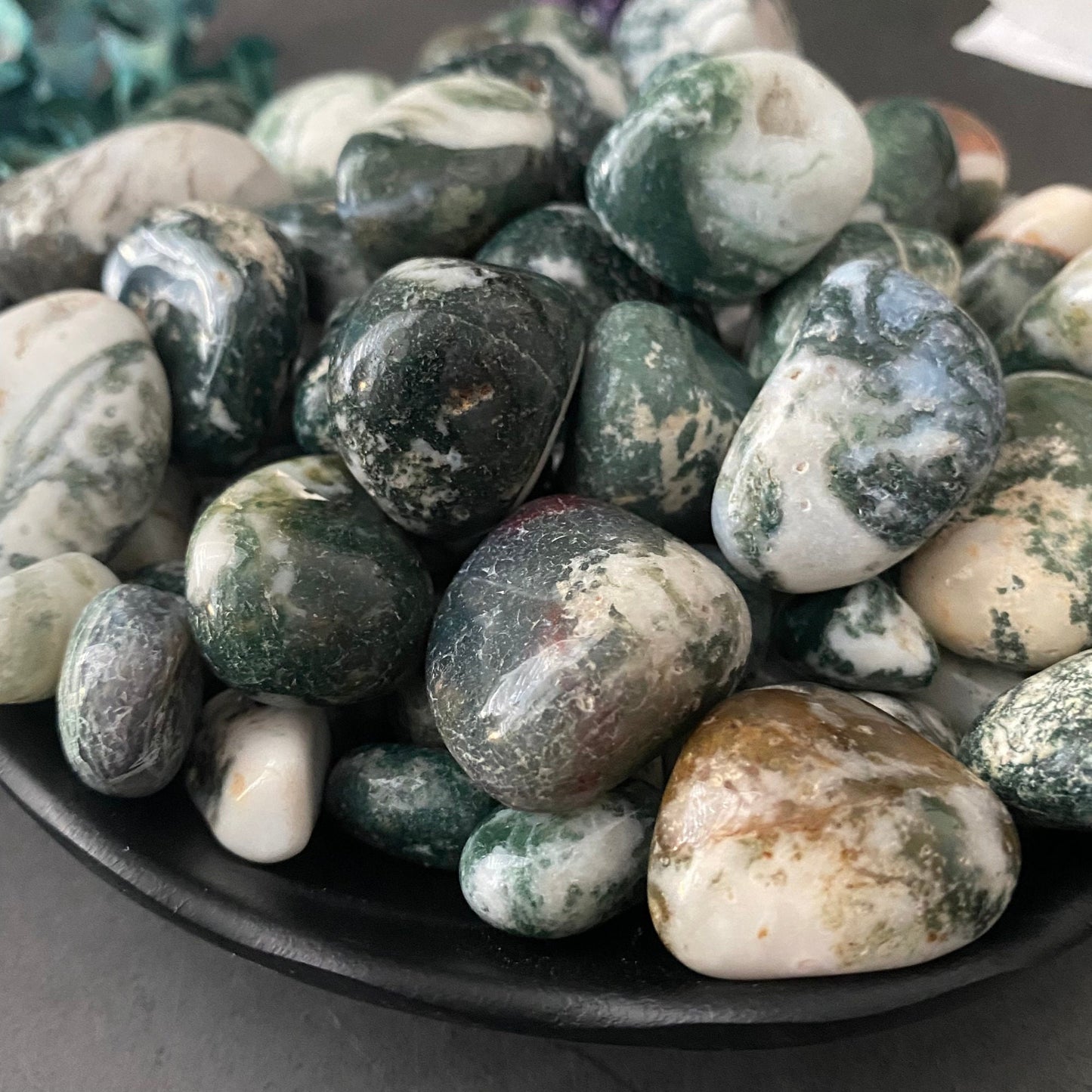 Tree Agate Tumbled Stones