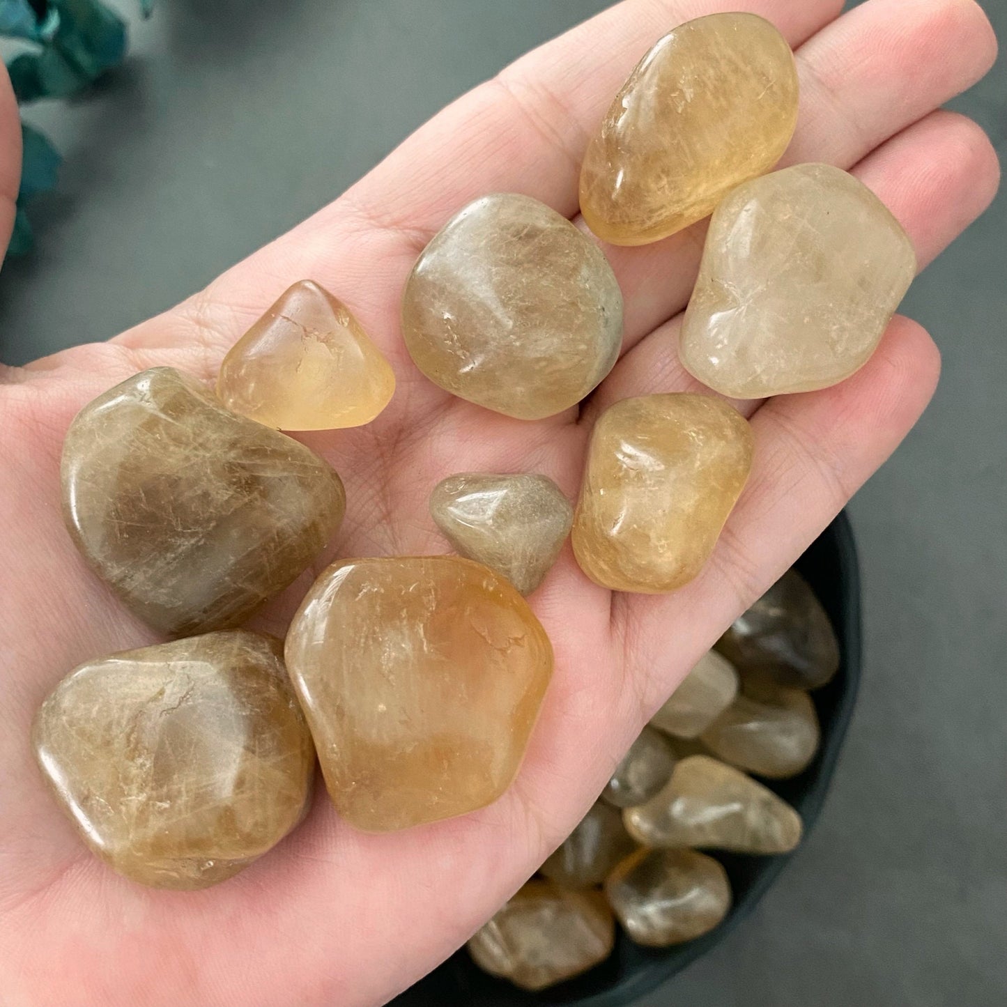 Natural Citrine Tumbled Stones