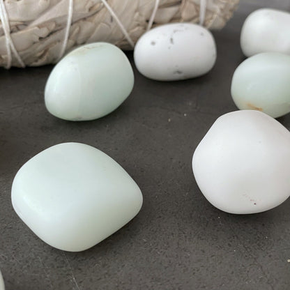 White Jade Tumbled Stones