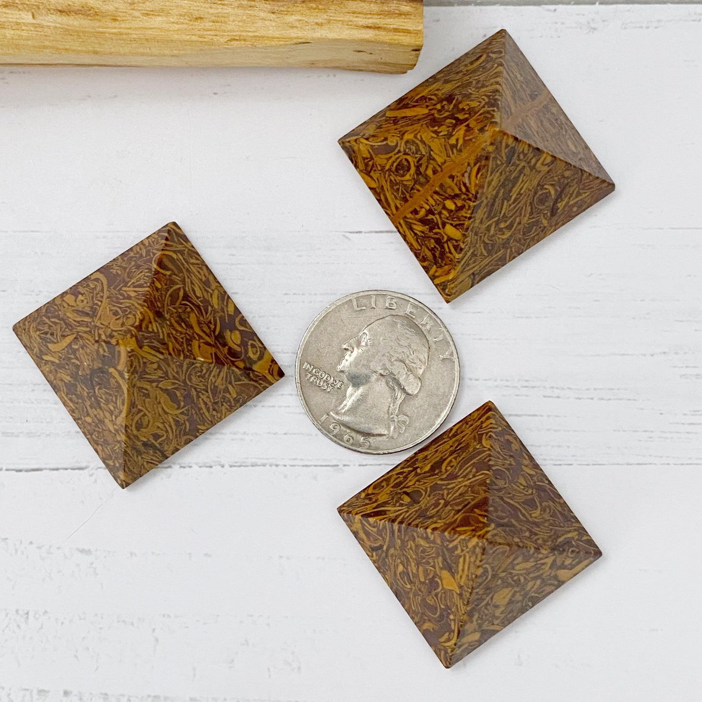 1" Mini Calligraphy Jasper Pyramid