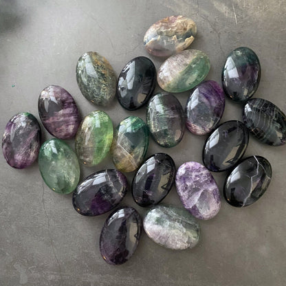 Rainbow Fluorite Palm Stone