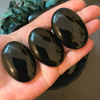 Obsidian Palm Stone