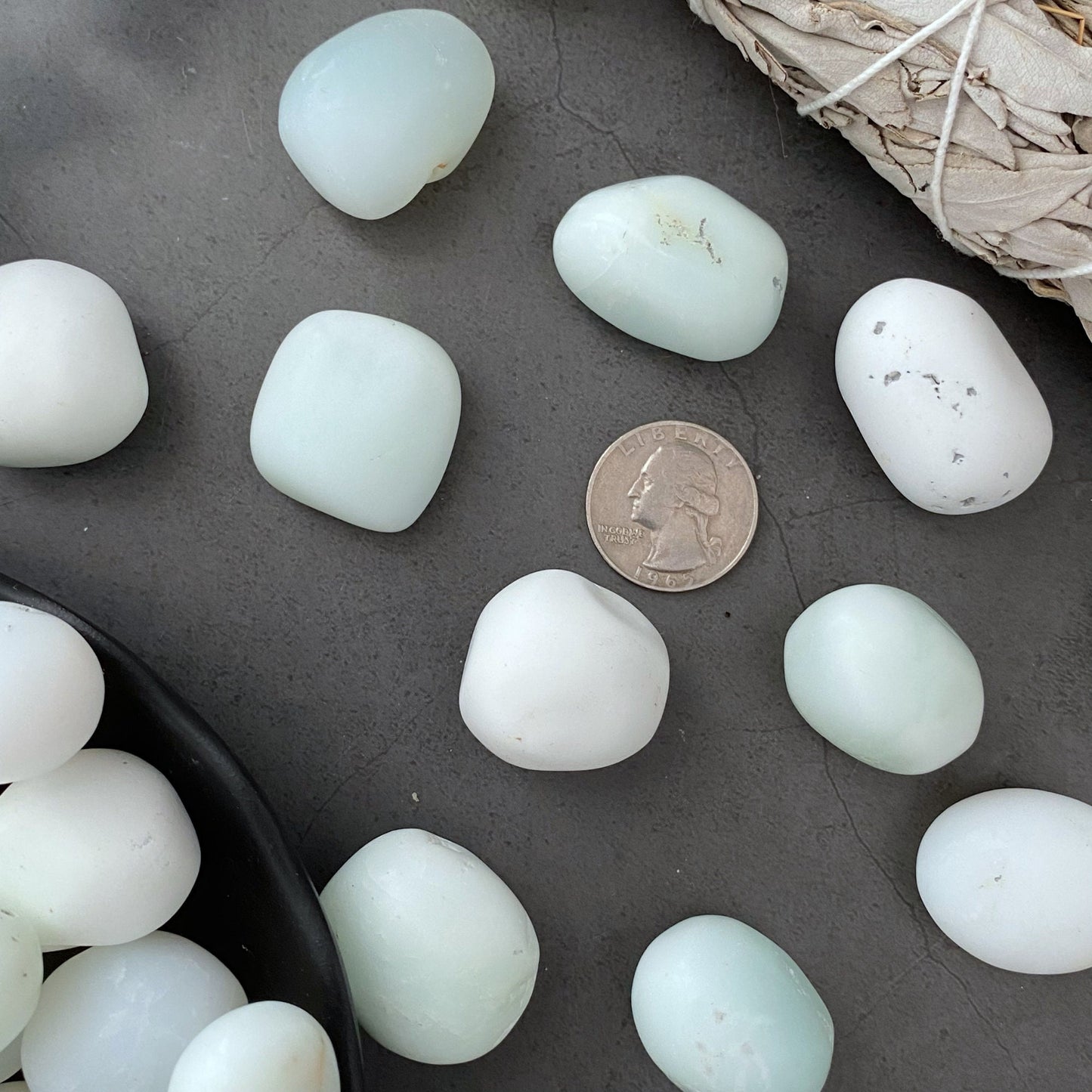 White Jade Tumbled Stones