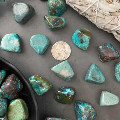 Chrysocolla Tumbled Stones