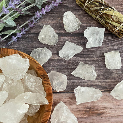 Raw Clear Crystal Quartz Stones