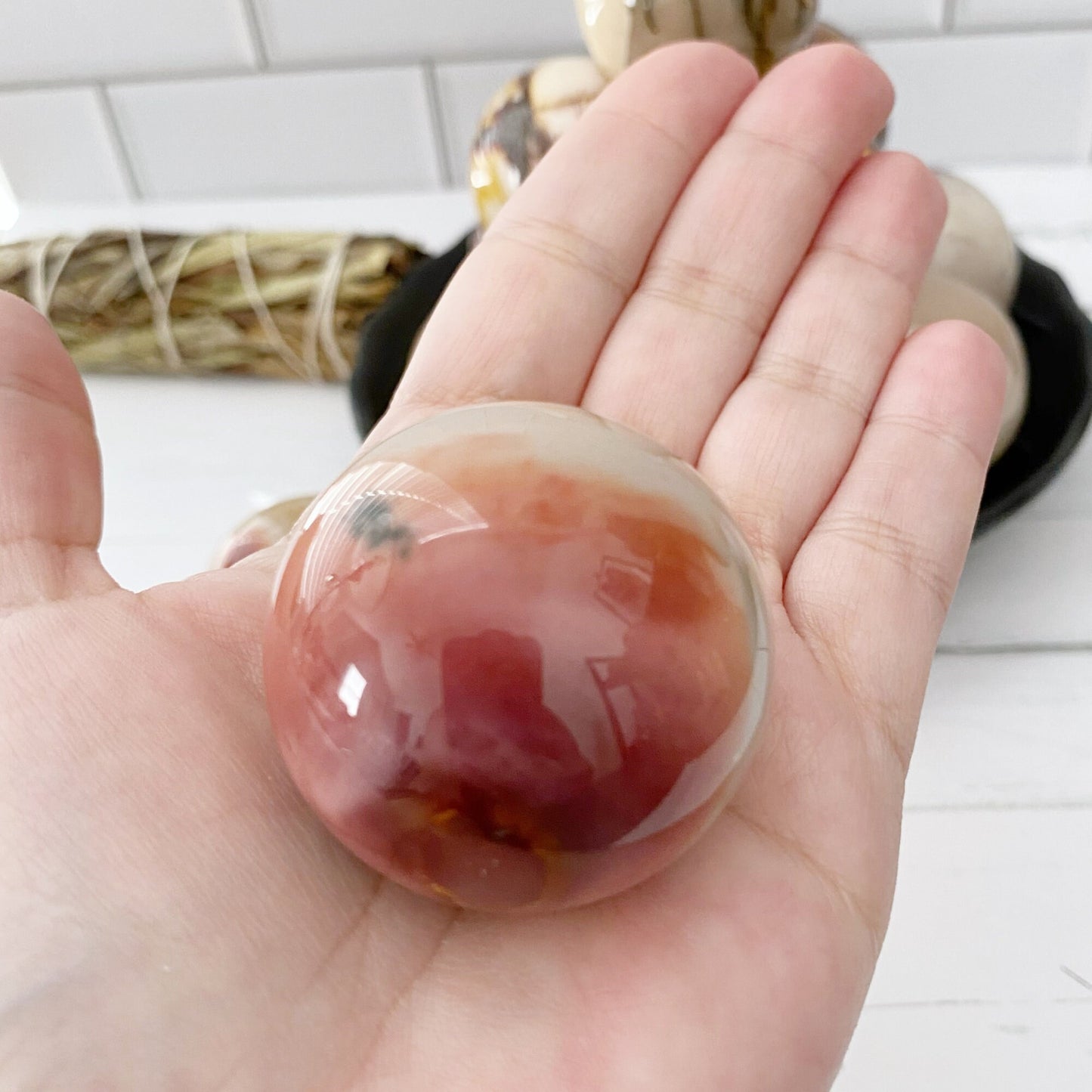 40mm Mookaite Crystal Ball