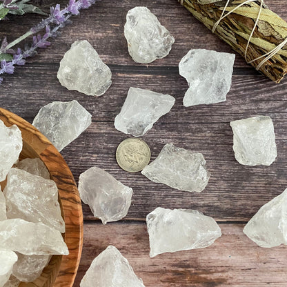 Raw Clear Crystal Quartz Stones