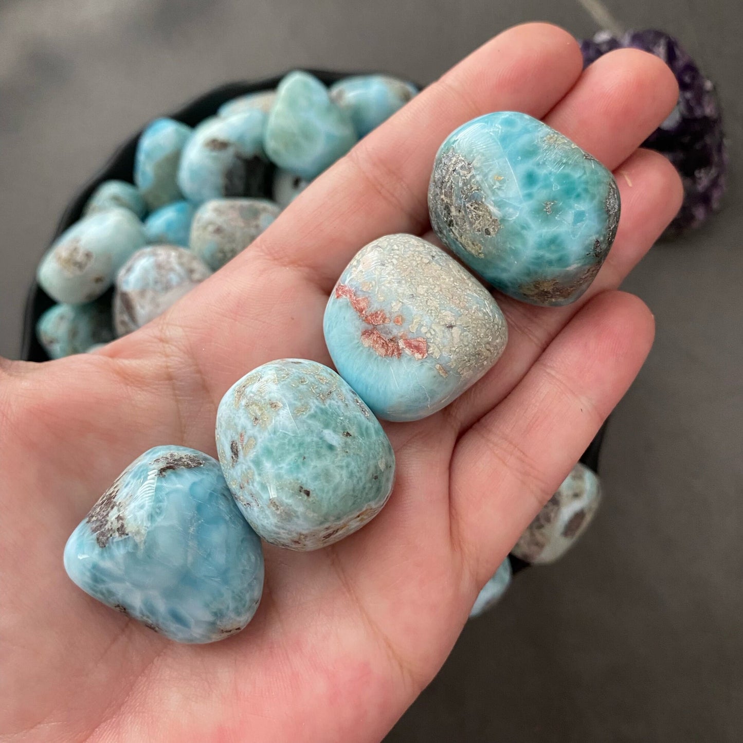 Larimar Tumbled Stones