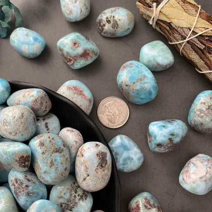 Larimar Tumbled Stones