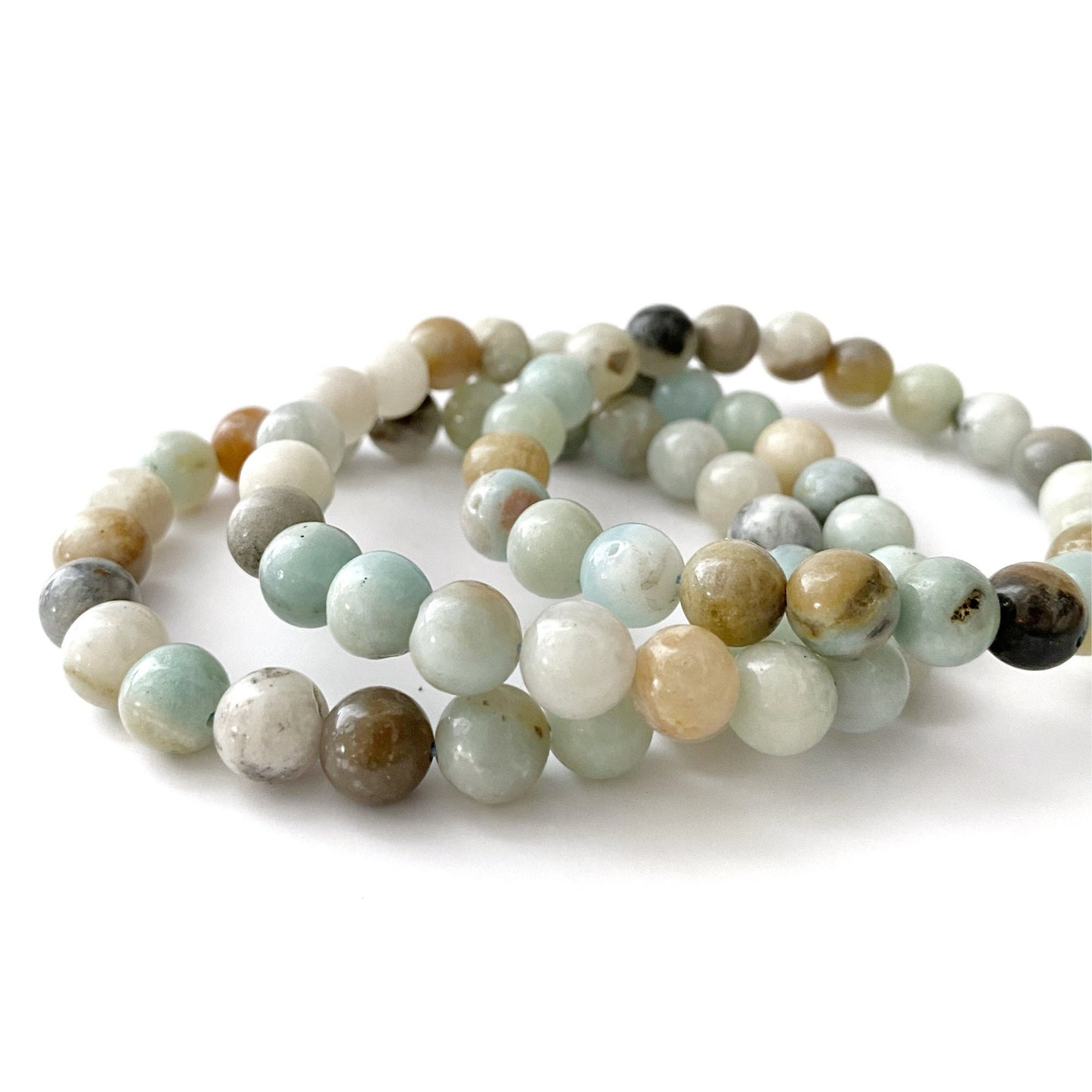 8mm Amazonite Beaded Bracelet