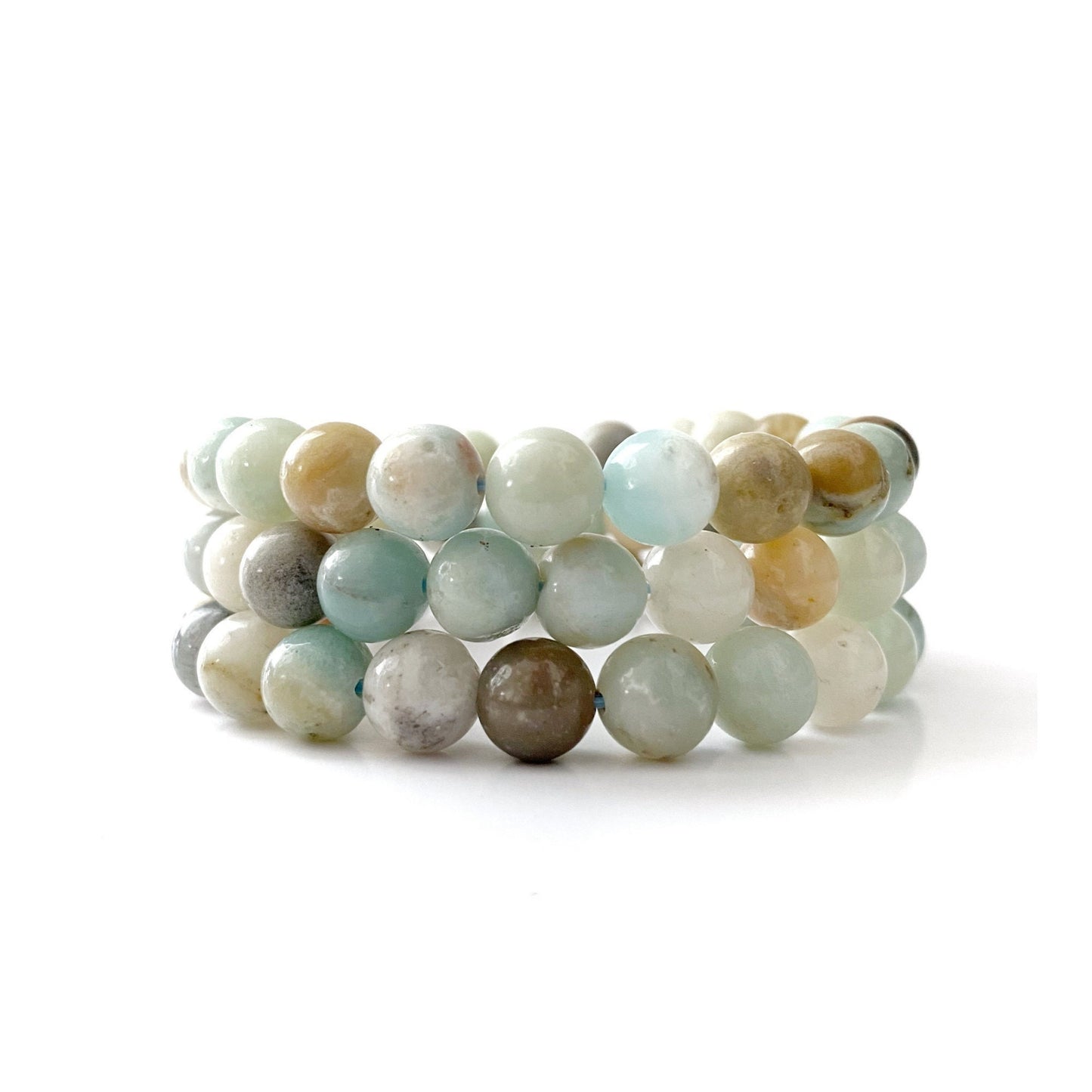 8mm Amazonite Beaded Bracelet