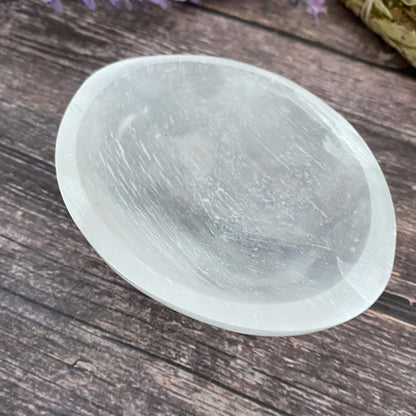 4" Oval Selenite Charging Bowl