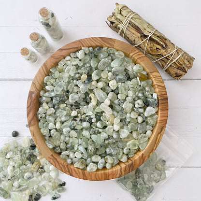 Prehnite Crystal Chips