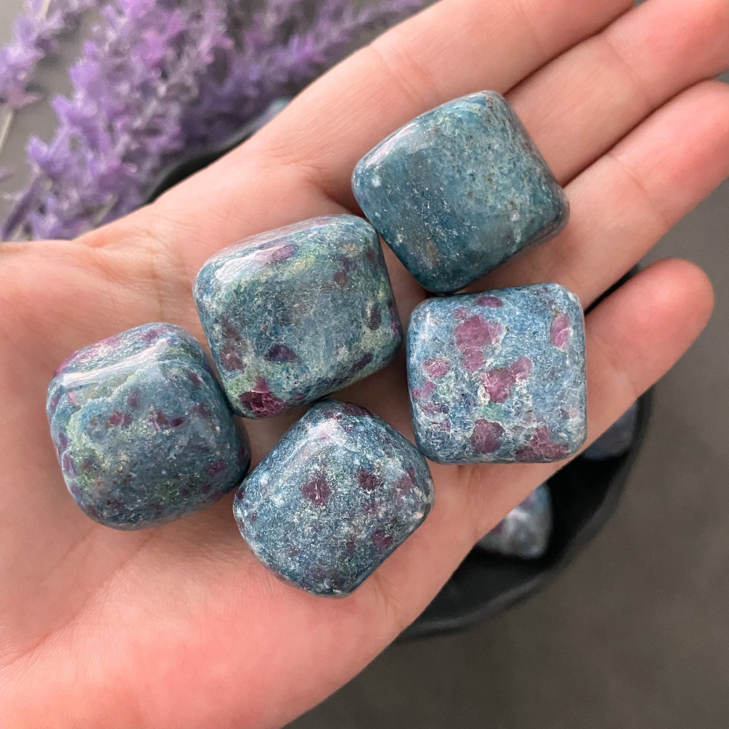 Ruby Kyanite Tumbled Stones