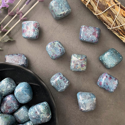 Ruby Kyanite Tumbled Stones