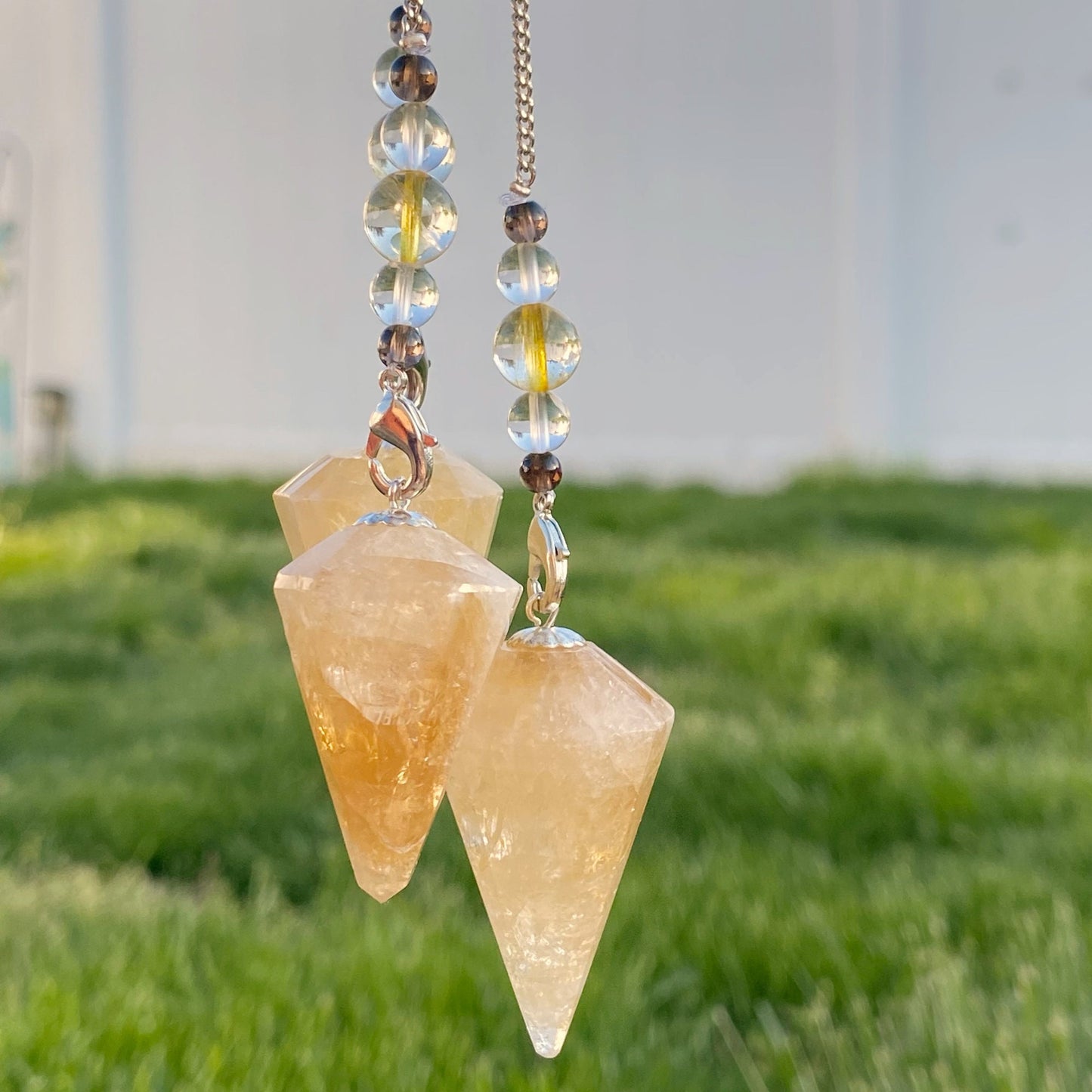 Citrine Hexagonal Pendulum