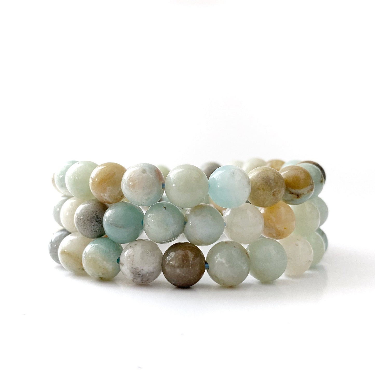 8mm Amazonite Beaded Bracelet