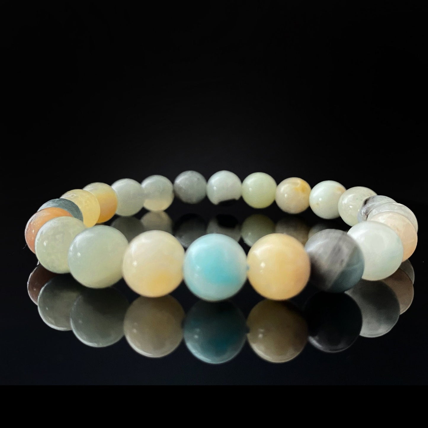 8mm Amazonite Beaded Bracelet