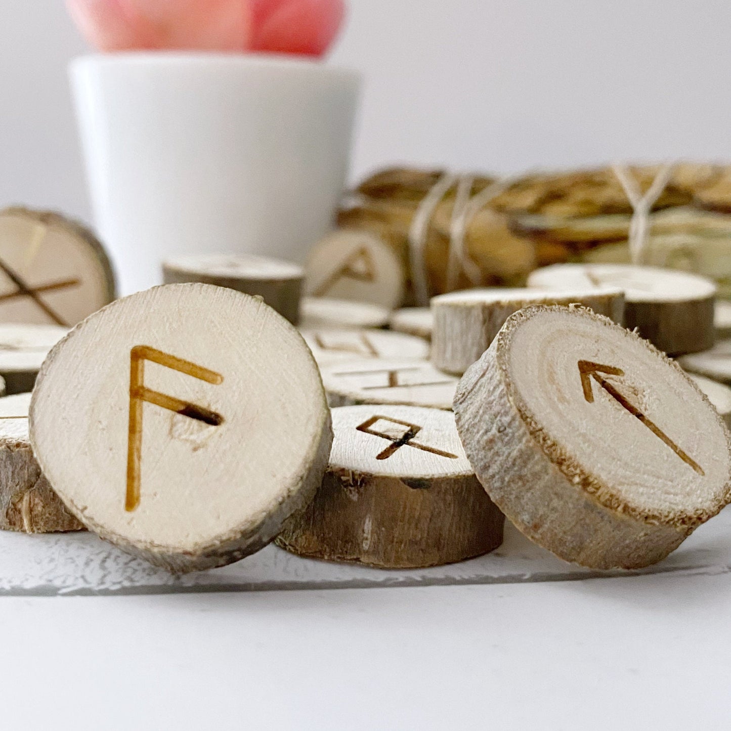 Poplar Wood Elder Futhark Runes