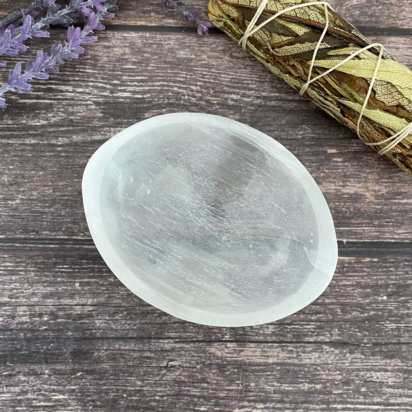 4" Oval Selenite Charging Bowl