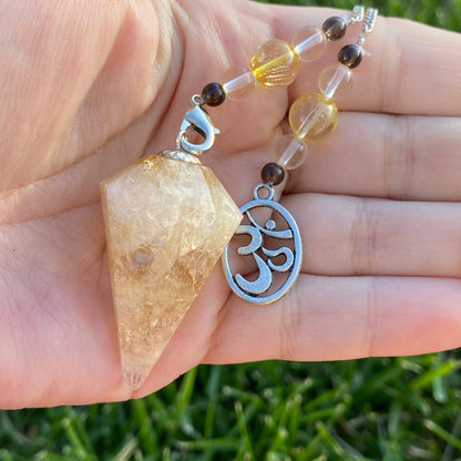 Citrine Hexagonal Pendulum