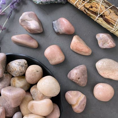 Pink Amethyst Tumbled Stones