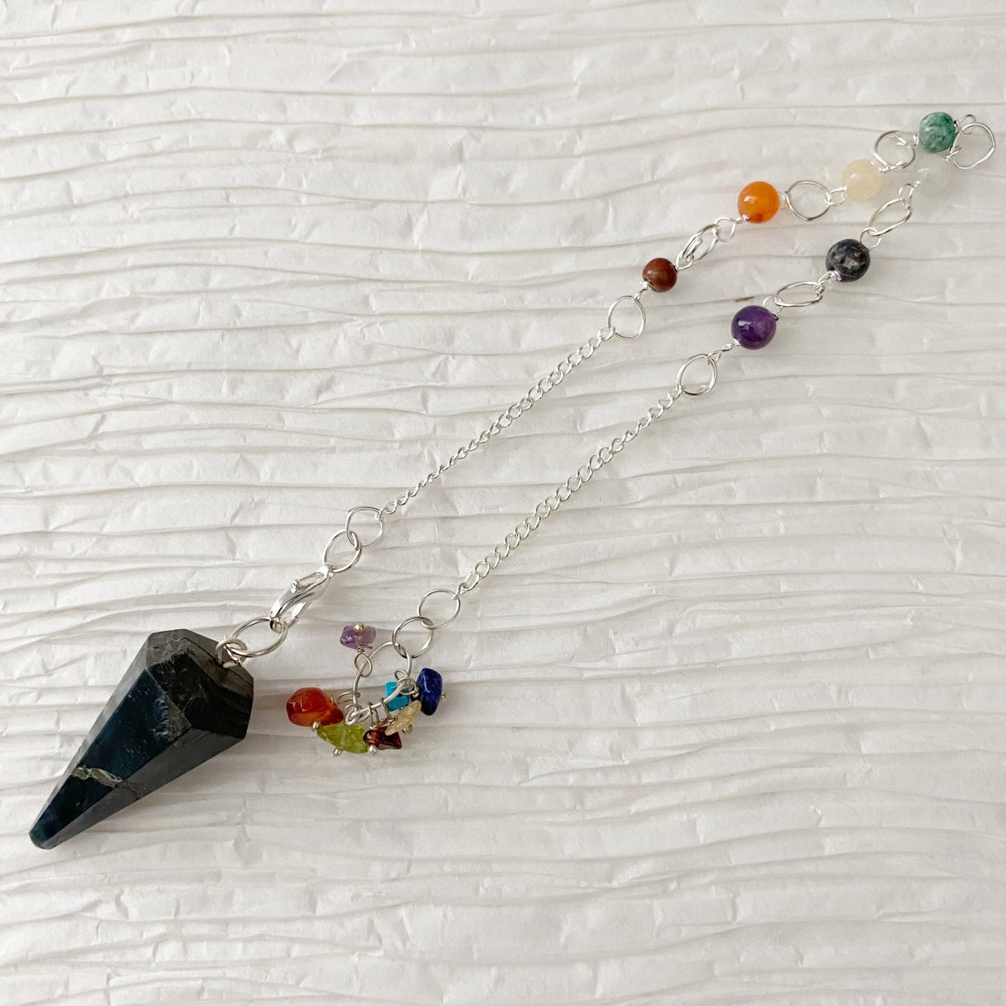 Blue Tigers Eye Hexagonal Pendulum