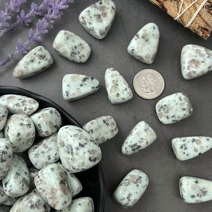 Kiwi Jasper Tumbled Stones