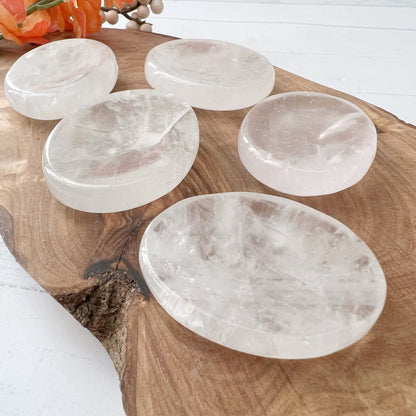 Clear Crystal Quartz Worry Stones