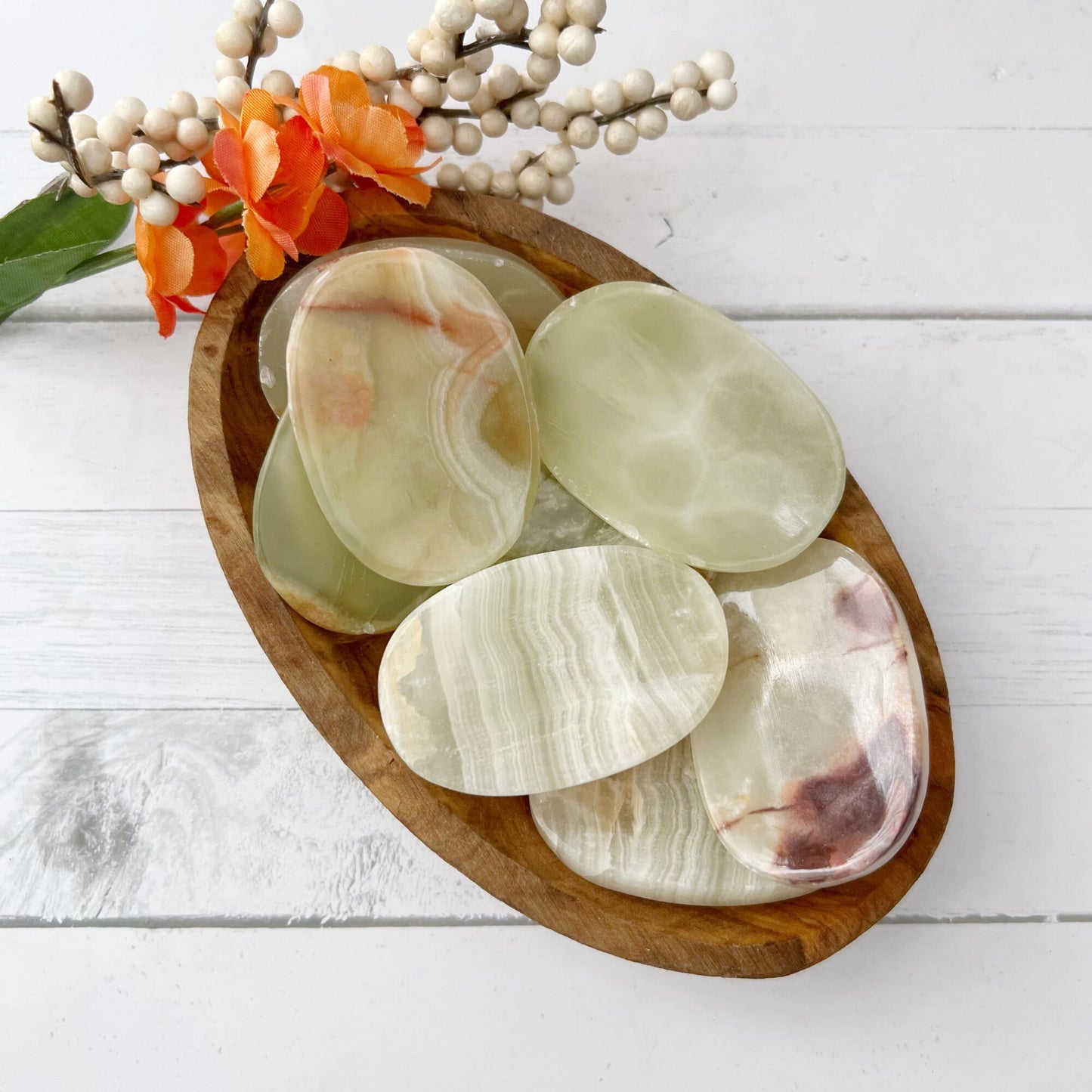 Green Onyx Worry Stone