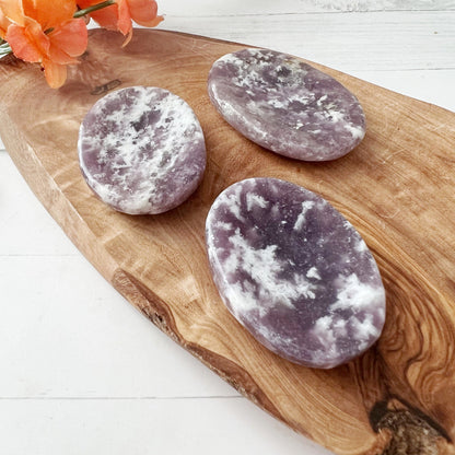 Lepidolite Worry Stone