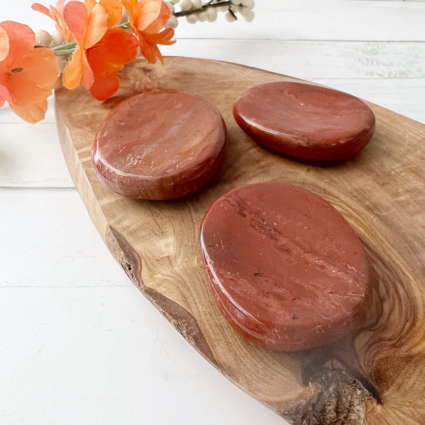 Red Jasper Worry Stone