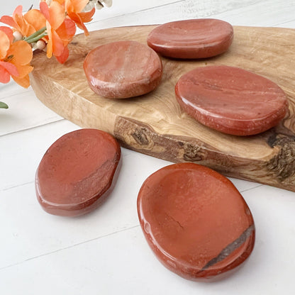 Red Jasper Worry Stone