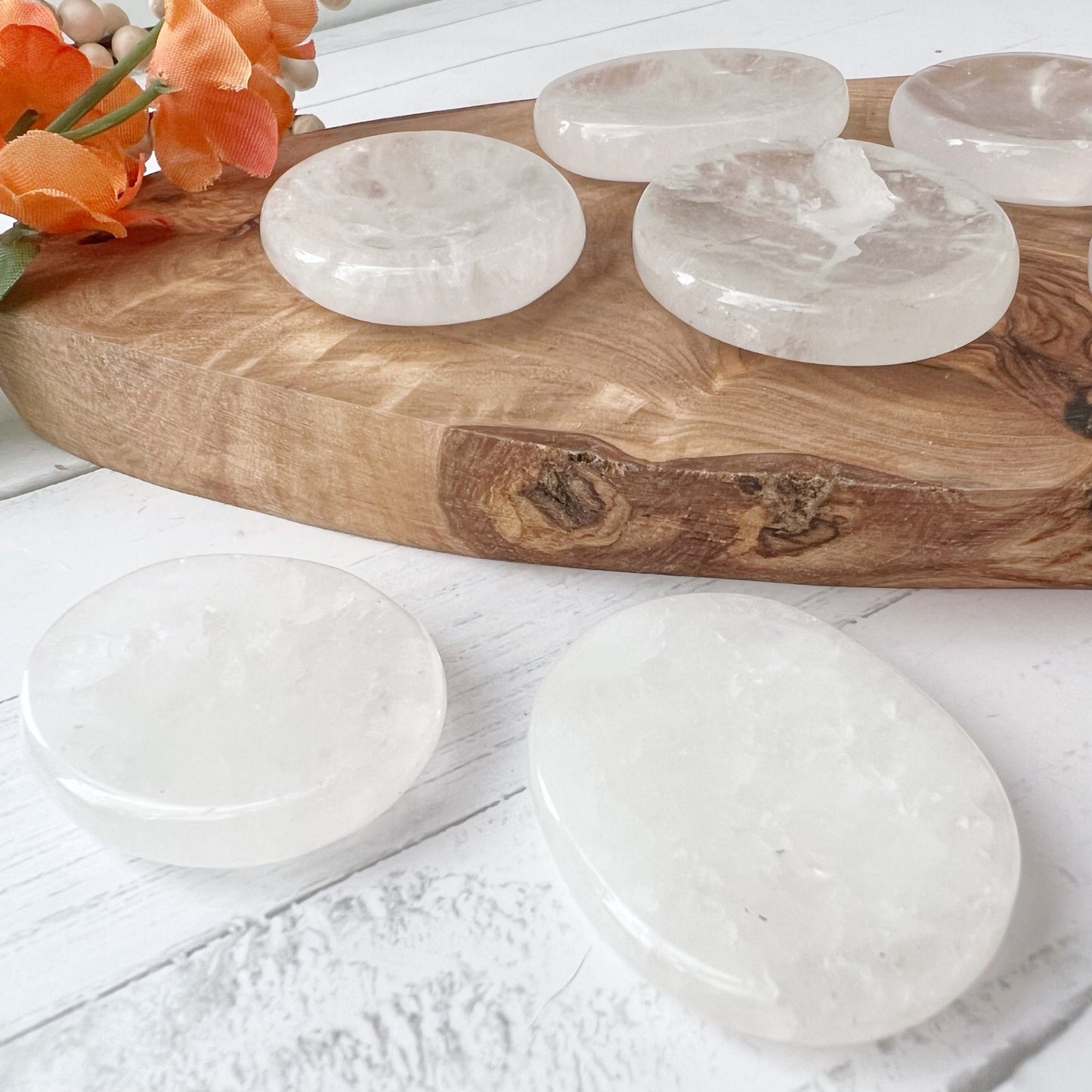 Clear Crystal Quartz Worry Stones