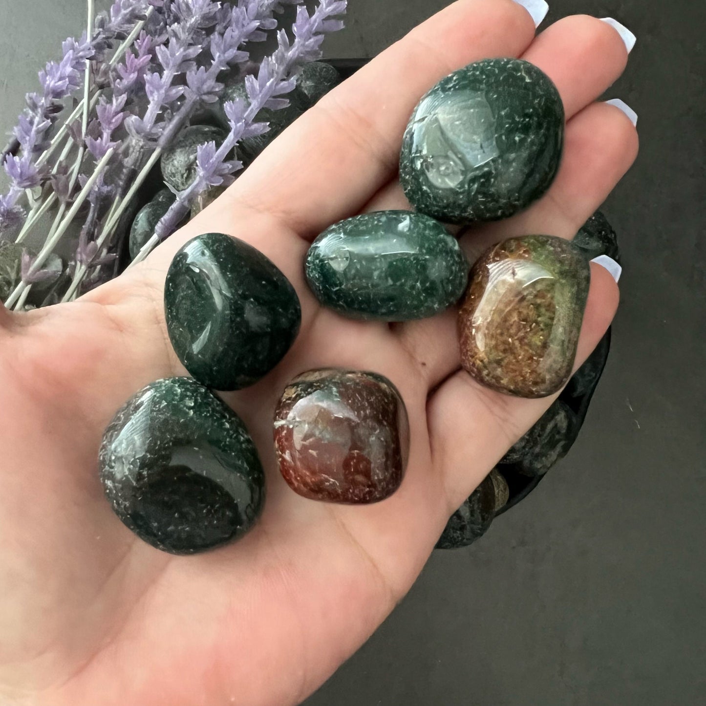 Bloodstone Tumbled Stones