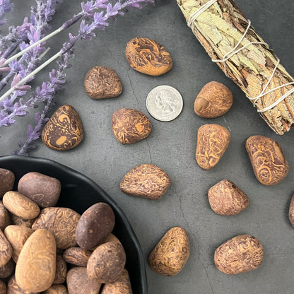 Calligraphy Jasper Tumbled Stones