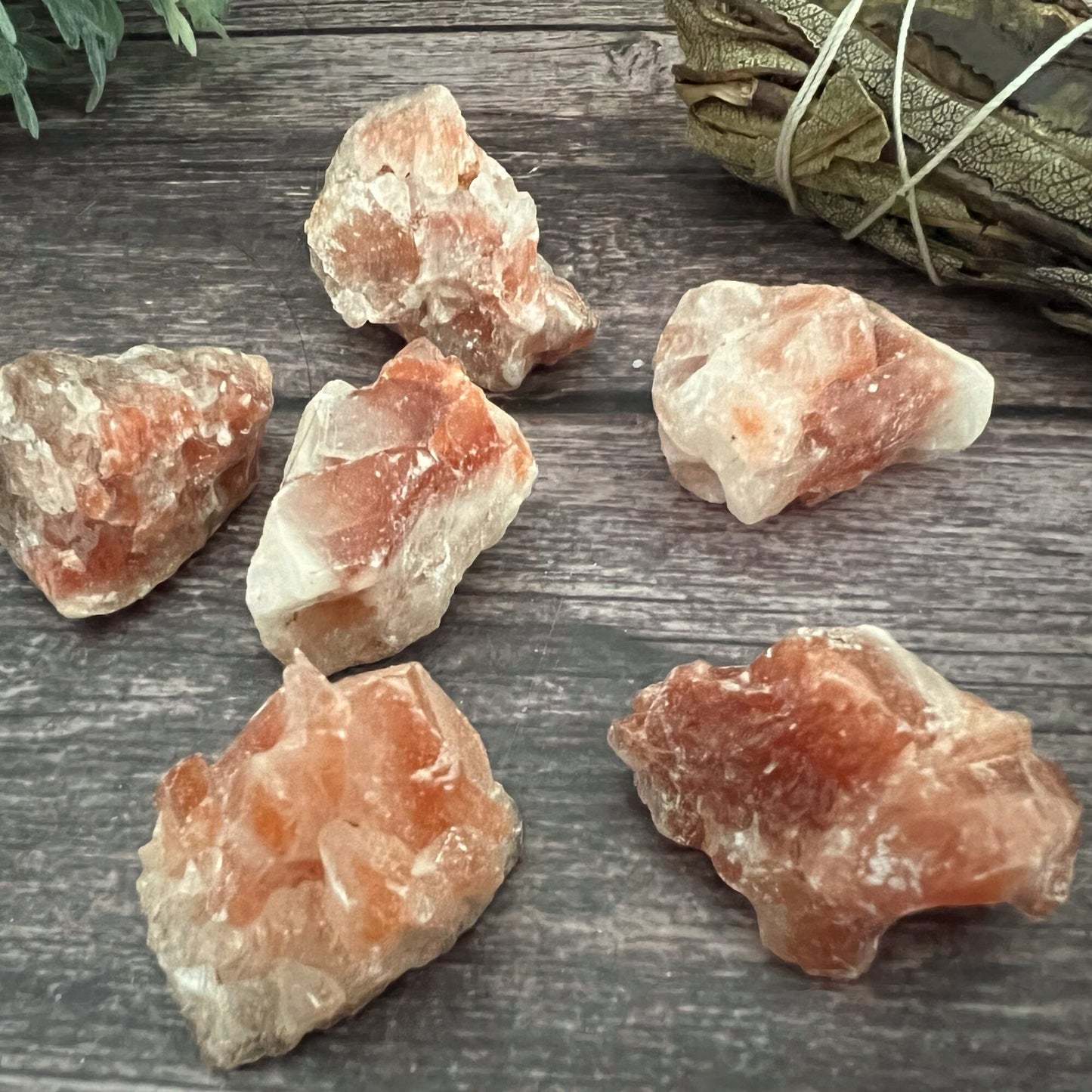 Raw Red Calcite Stones