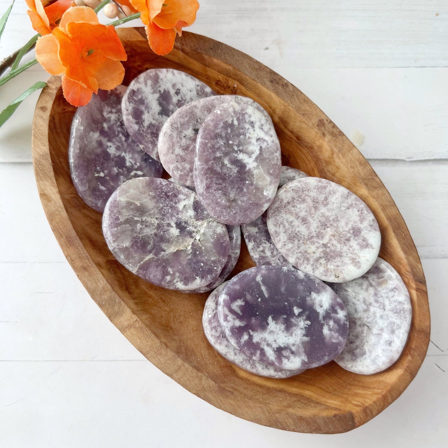 Lepidolite Worry Stone