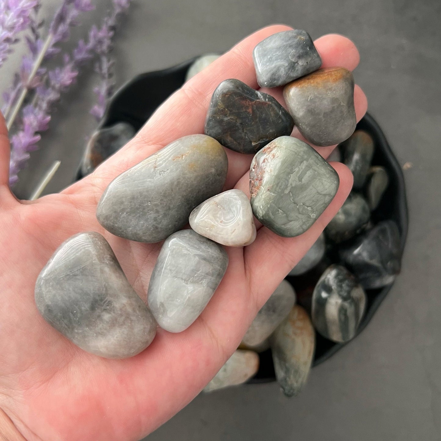 Cat's Eye Quartz Tumbled Stones