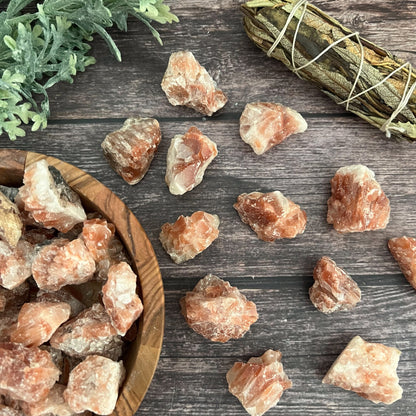 Raw Red Calcite Stones