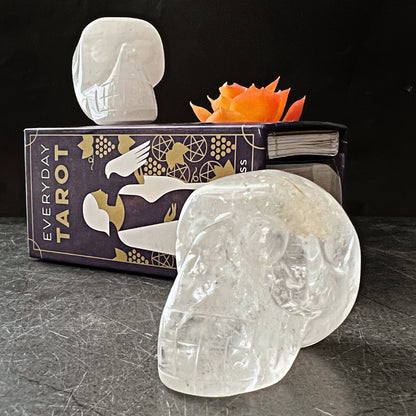 2" Clear Quartz Crystal Skull