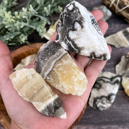 Raw Zebra Calcite Stones